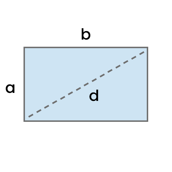 Diagonal av rektangeln